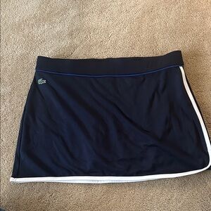 Lacoste Tennis Skirt Navy with white stripe
